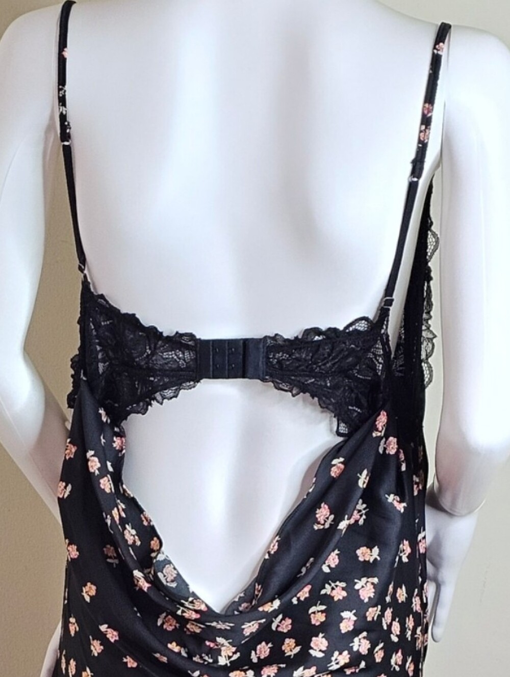Free People Intimately Gossamer Glow Black Floral Slip Midi Dress - Picture 4 of 11